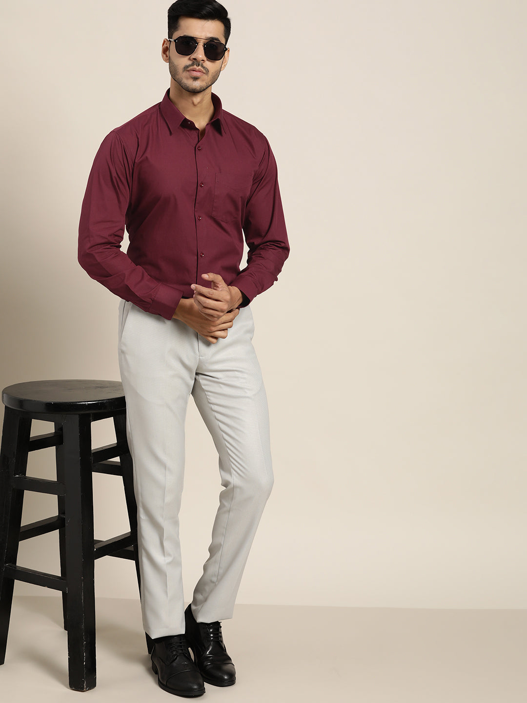 ASOS DESIGN super skinny suit pants in burgundy | ASOS